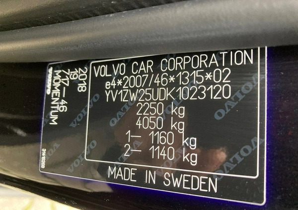 Volvo V60 cena 89900 przebieg: 216700, rok produkcji 2018 z Bogatynia małe 529